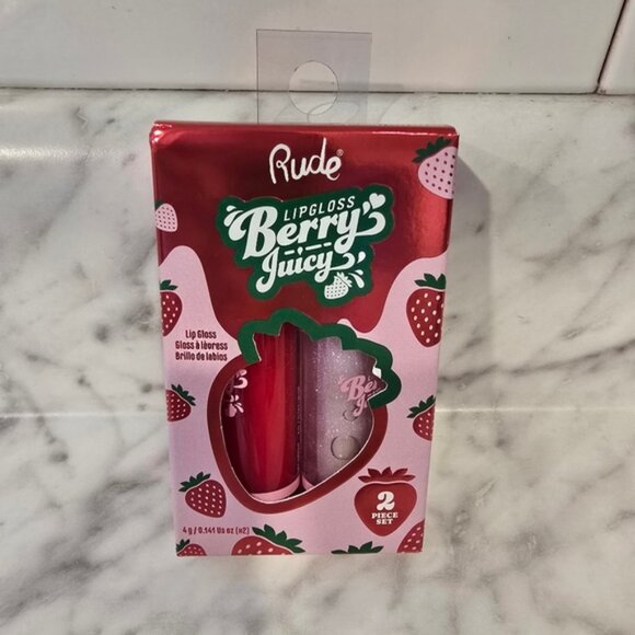 RUDE Other - Rude Cosmetics Berry Juicy Lip Gloss Set